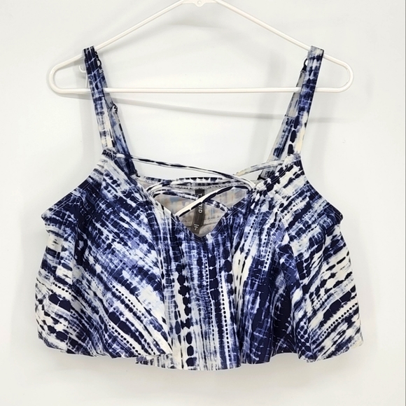 Torrid tie dye criss-cross bikini top - Picture 2 of 8